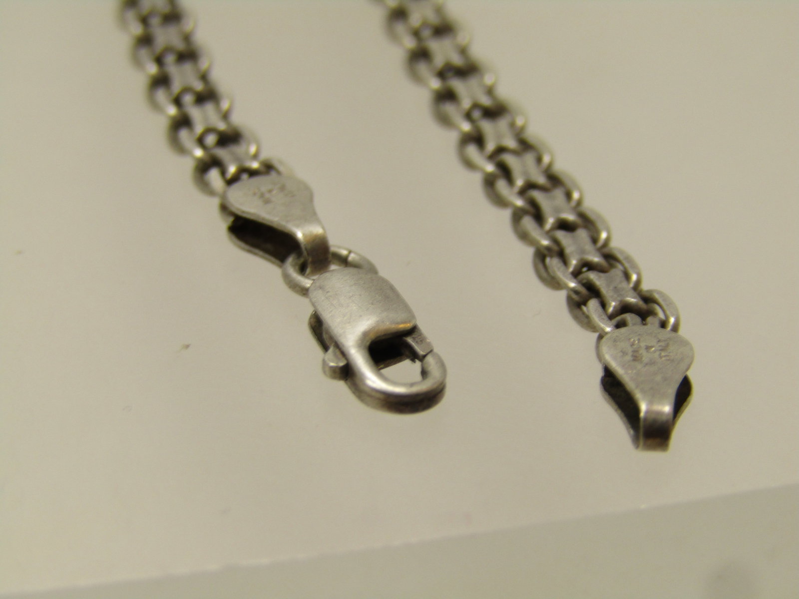 Vintage Sterling Woven Link Bracelet, 7.25" , 4mm, 1980's, Milor, Unisex - 4