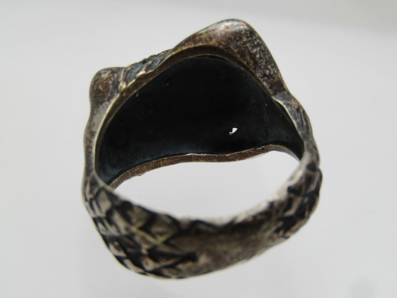 Vintage Sterling Mermaid Ring, Holding Tail, Sz. 10, Unisex, 1960's-1970's - 5