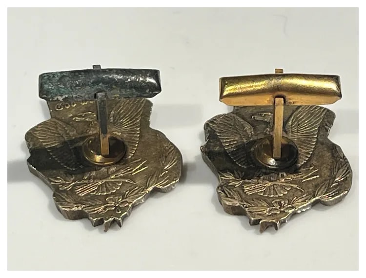 Estate Custom Made Morgan Silver Dollar Cuff Links - 5