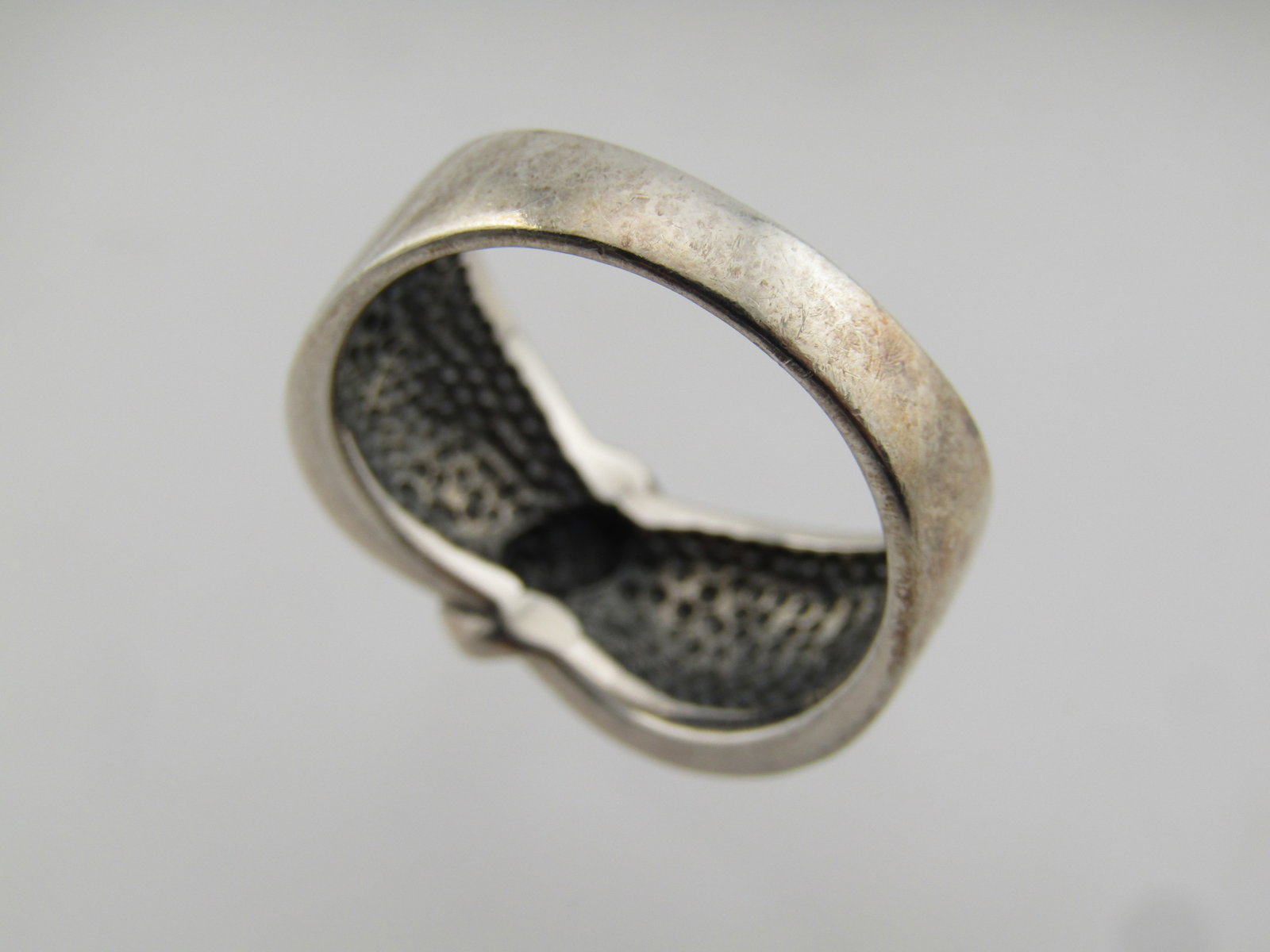 Vintage Sterling Marcasite Wide Ring, Sz. 9.5, 1980's - 4