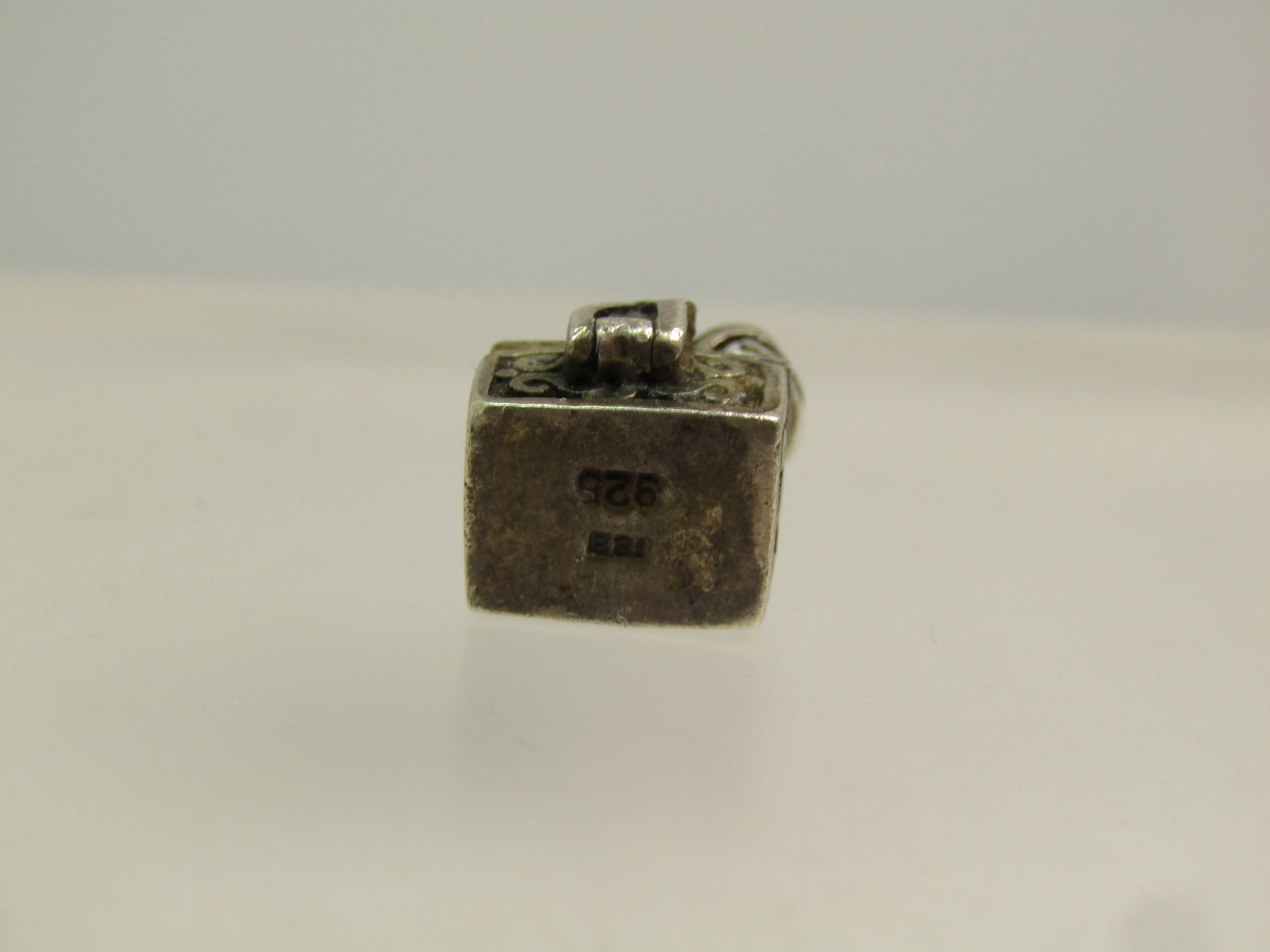 Vintage Sterling Scrolled Chest Pendant, 1960's-1970's, Signed - 5