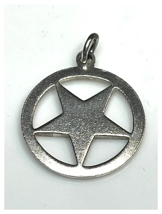 Estate Sterling Silver and Enamel Order of the Eastern Charm - 3