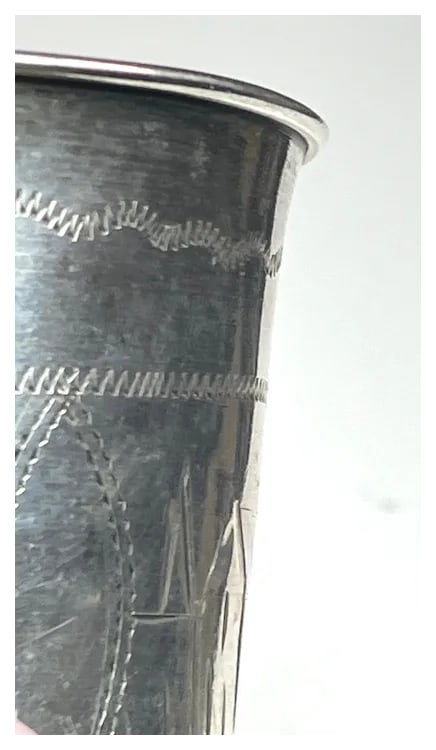 Antique Russian Sterling Silver Vodka Cup 84 - 6