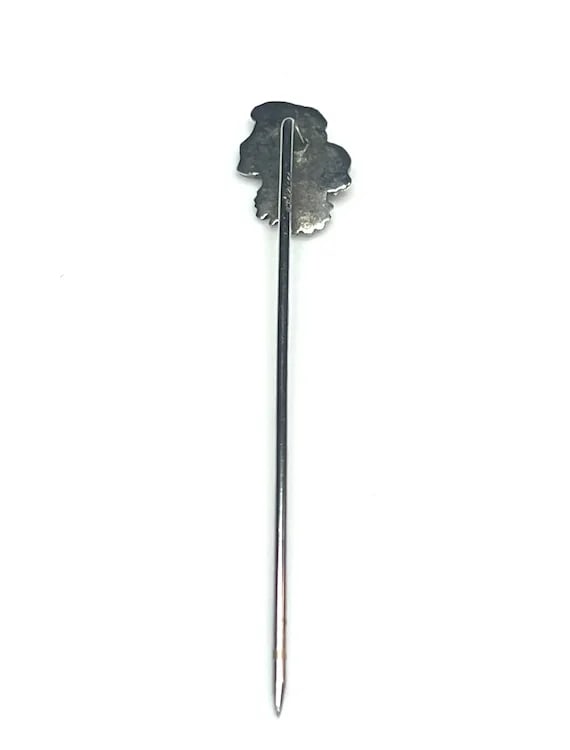 Vintage Art Nouveau Lady 12k GF Stickpin - 4