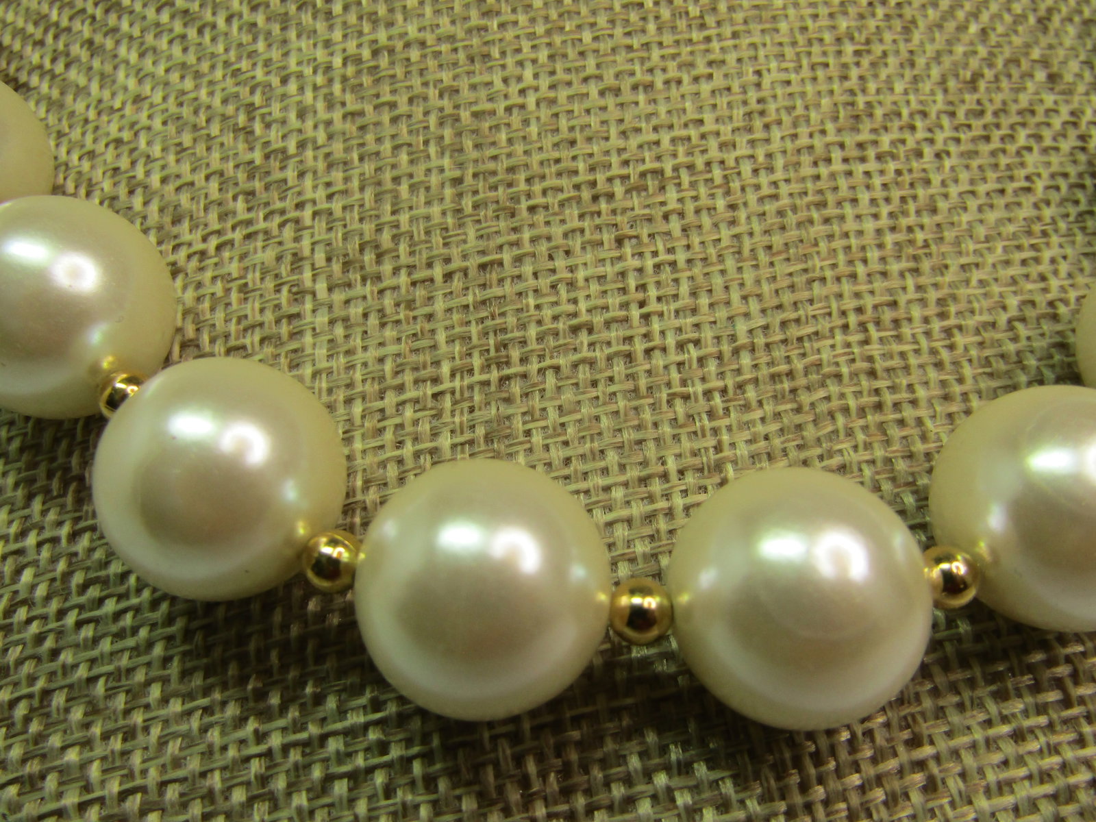 Vintage Napier Chunky Pearl Necklace, 20", 1980's - 4