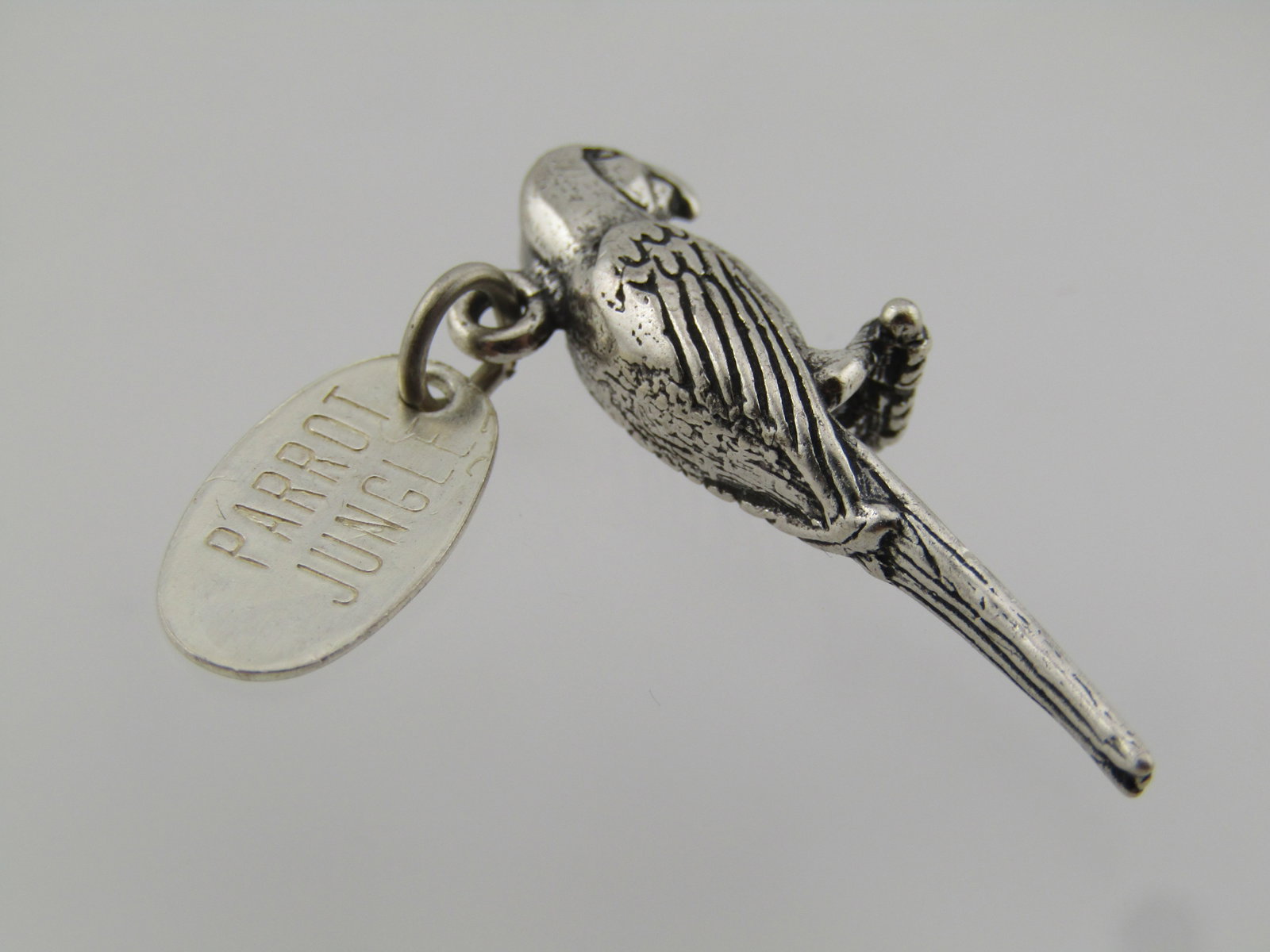 Vintage Sterling Parrot Jungle Charm/Pendant, 1960's-1990's - 4
