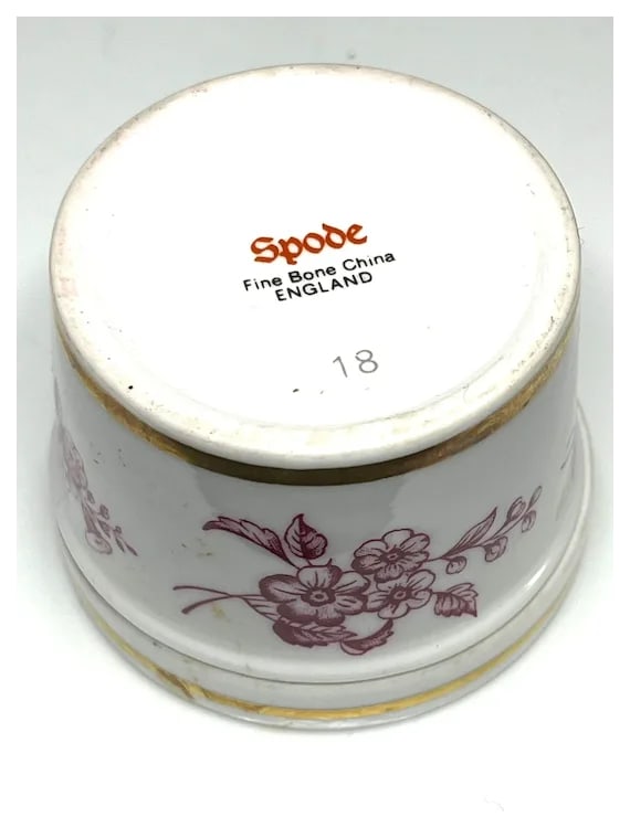 Vintage Spode Trinket Box/ Bone China - English Countryside - 6