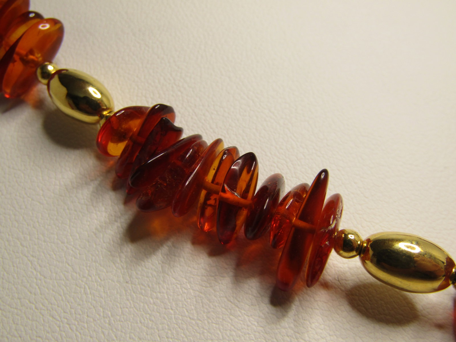 Amber and Angel Charm Necklace, 18", Lee Sands 1990's - 5