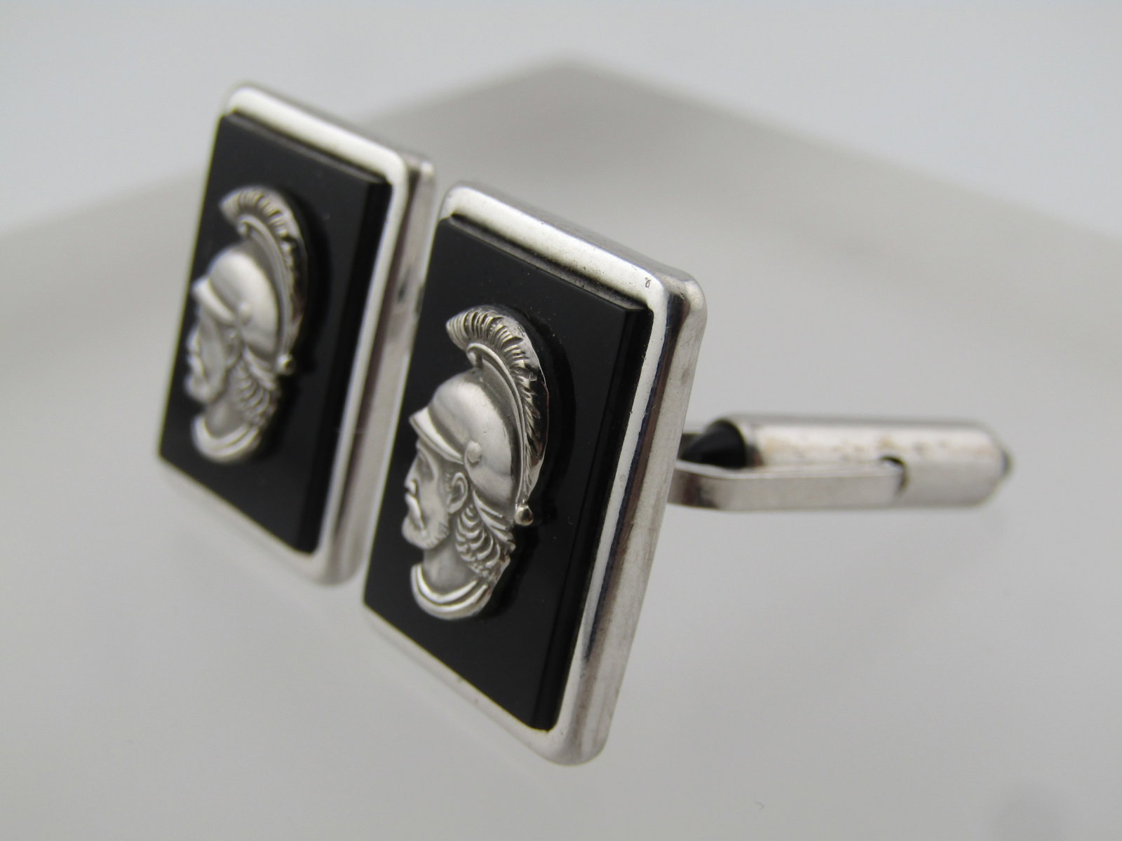 Vintage Krementz Roman Soldier Cufflinks, 1950's-1960's - 2