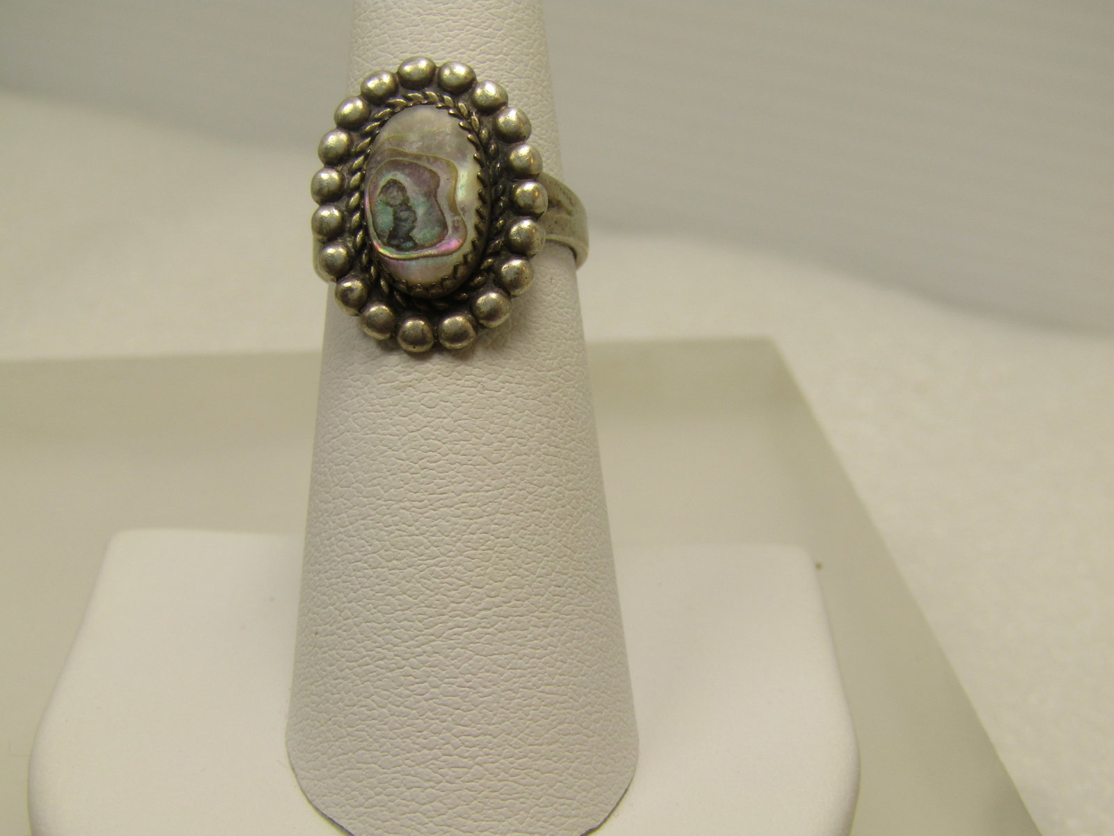 Vintage Sterling Southwestern Abalone Ring, Sz. 6, Bell Trading, 1960's-1970's - 2