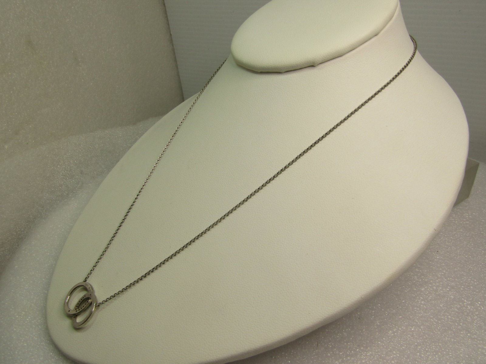 Sterling Silver Murano Milfiore Glass Pendant, 1990's 1.5", Signed - 2