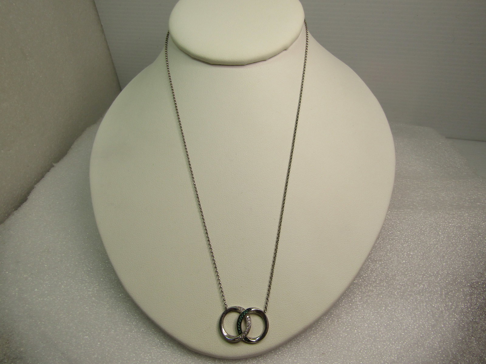 Sterling Silver Murano Milfiore Glass Pendant, 1990's 1.5", Signed - 6