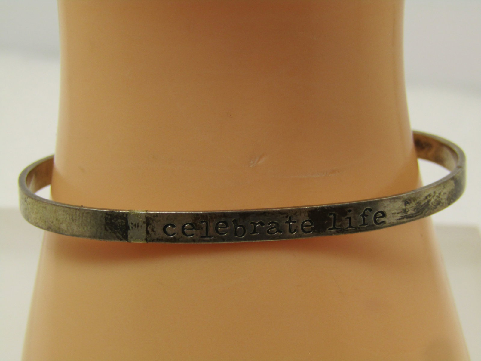 Vintage Sterling Celebrite Life Cuff Bracelet, Signed Far Fetched, 1980's-1990's, Unisex: Title: Vintage Sterling Celebrite Life Cuff Bracelet, Signed Far Fetched, 1980's-1990's, Unisex Description: Vintage Sterling Celebrite Life Cuff Bracelet, Signed Far Fetched, 1980's-1990's. Made in