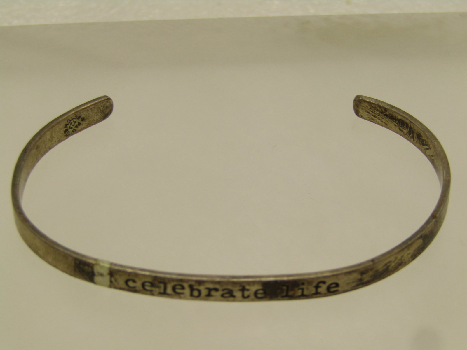 Vintage Sterling Celebrite Life Cuff Bracelet, Signed Far Fetched, 1980's-1990's, Unisex - 5