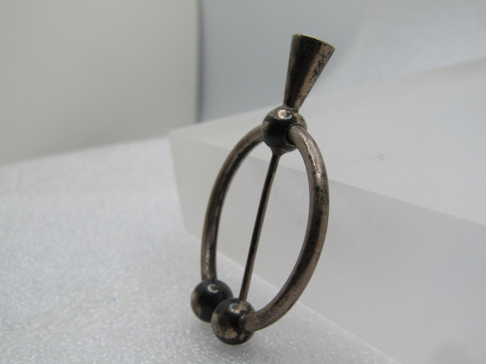 Antique Sterling Silver Kilt Pin, Signed, 1898 - 1920's - 2