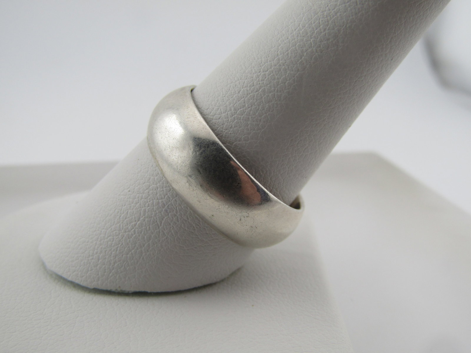 Vintage Sterling 7.5mm Wide Band/Ring, Sz. 10.25 Unisex, 1970's-1980's - 2