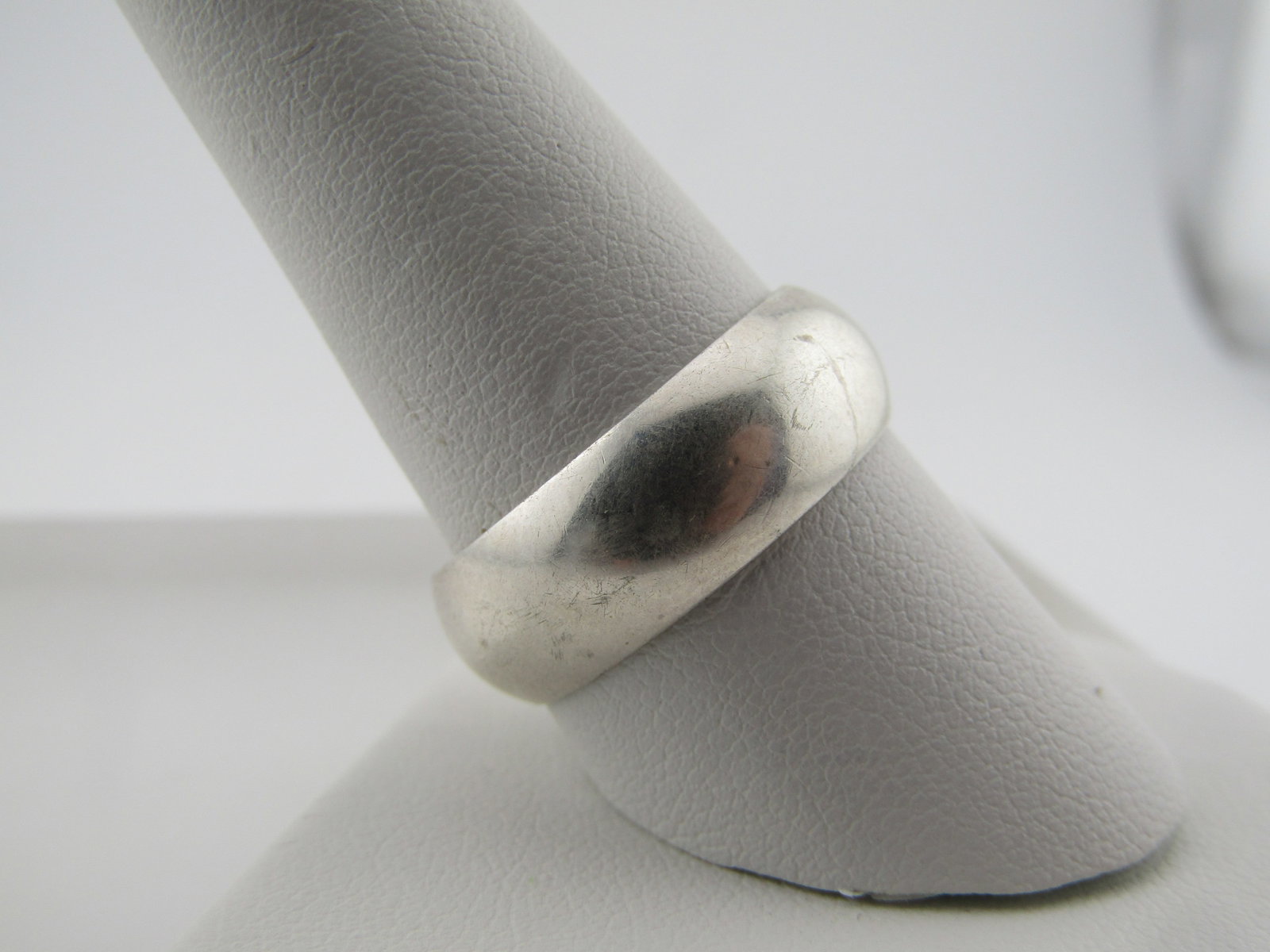 Vintage Sterling 7.5mm Wide Band/Ring, Sz. 10.25 Unisex, 1970's-1980's - 3
