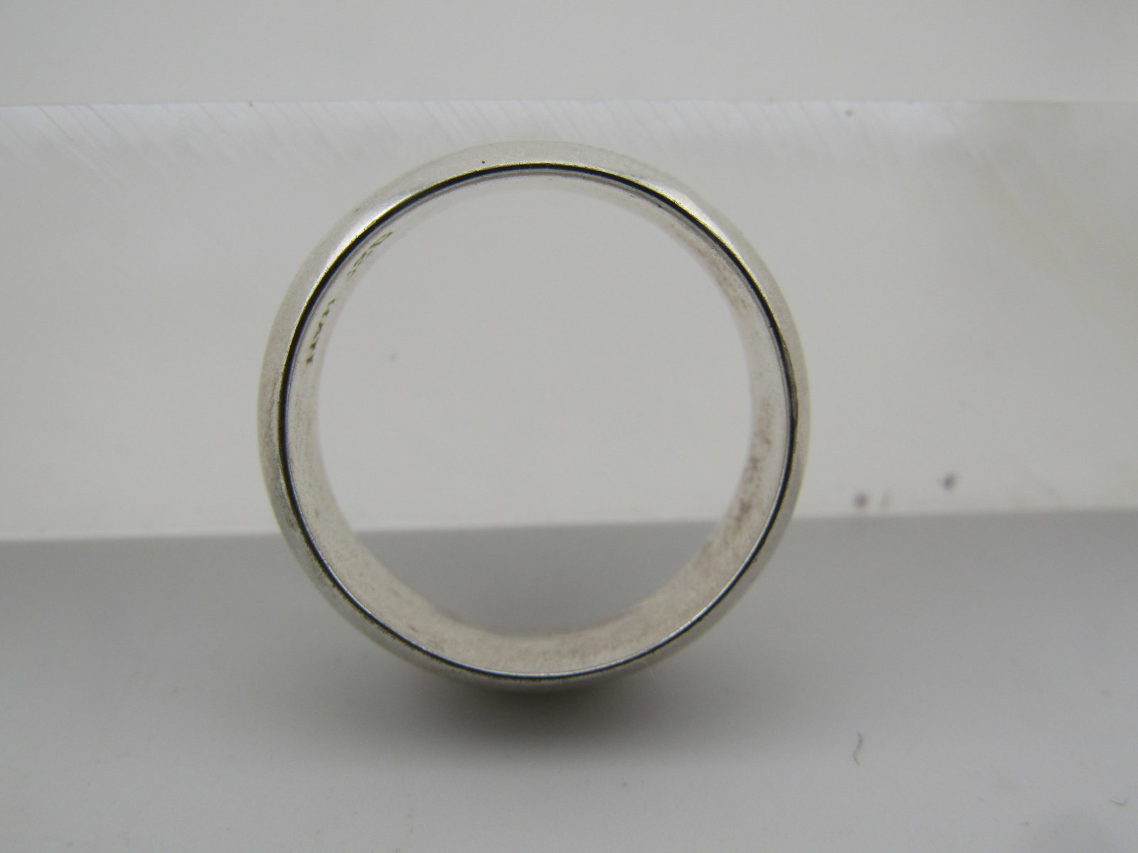 Vintage Sterling 7.5mm Wide Band/Ring, Sz. 10.25 Unisex, 1970's-1980's - 5