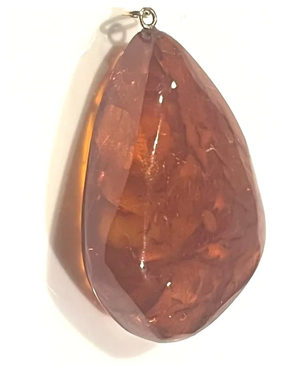 Vintage Oversized Baltic Amber Pendant - 2