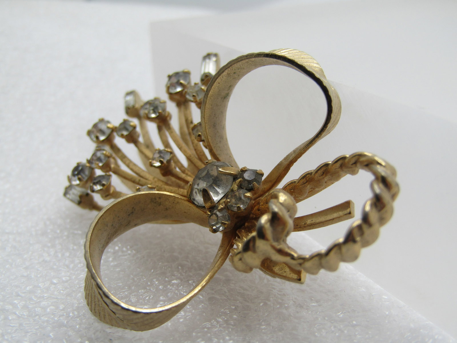 Vintage Rhinestone Looped Bow Rhinestone Rays, 1960's-1970's, Sarah Coventry - 2