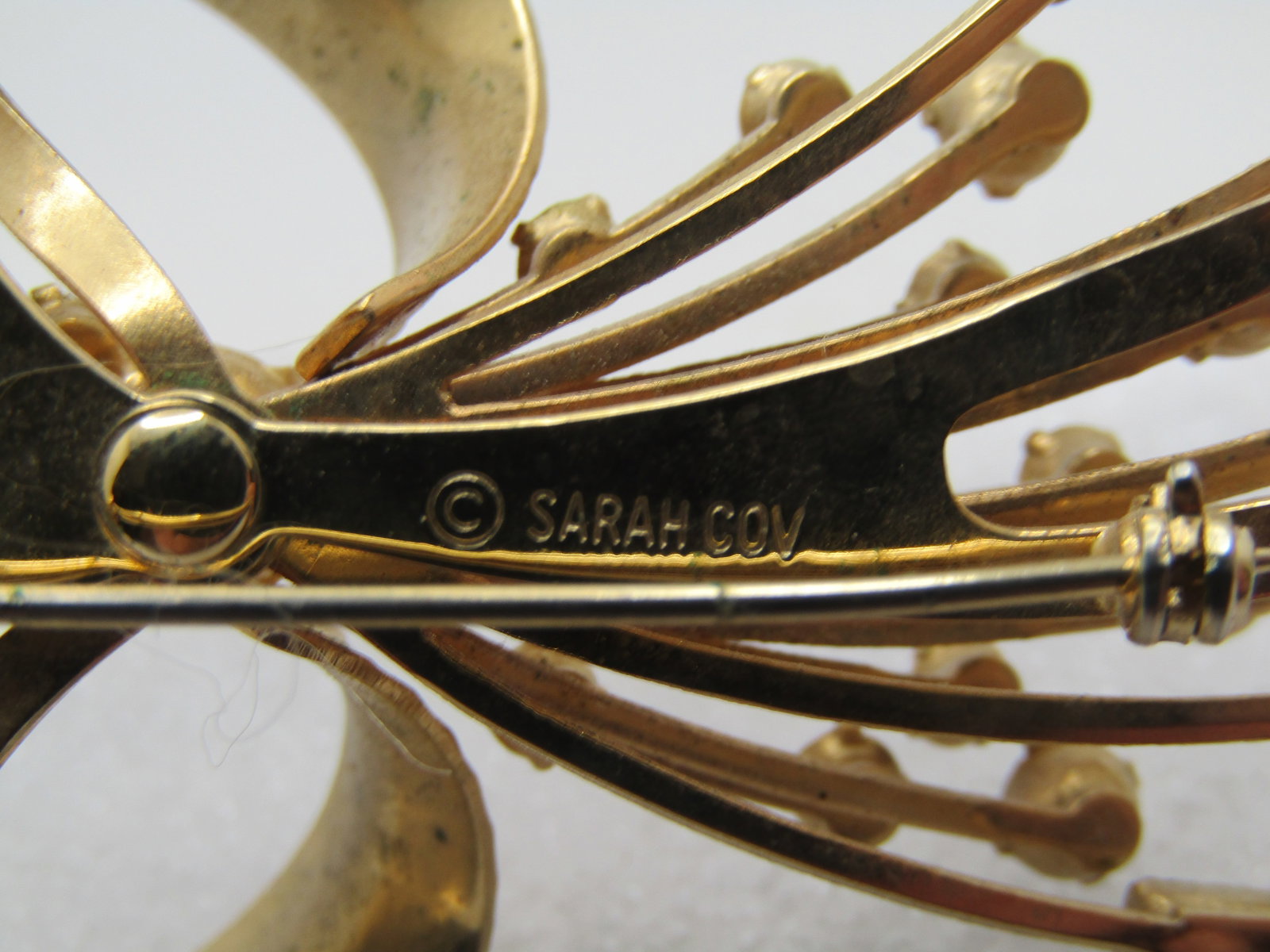 Vintage Rhinestone Looped Bow Rhinestone Rays, 1960's-1970's, Sarah Coventry - 5