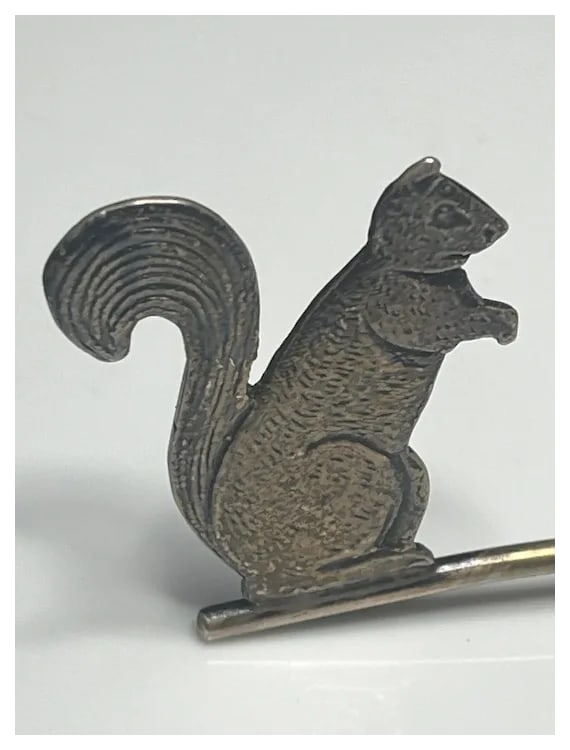 Vintage Sterling Silver Squirrel Candle Snuffer - 8