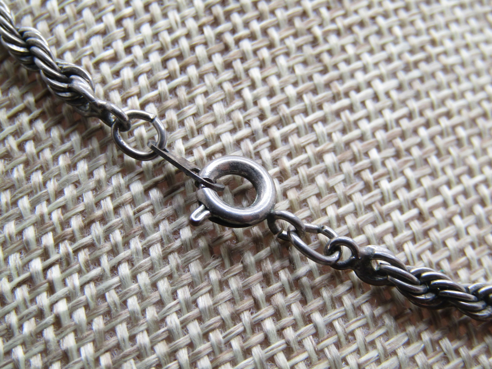 Vintage Silver Plated Twisted Rope Necklace, 22", Unisex, 1970's-1980's - 4