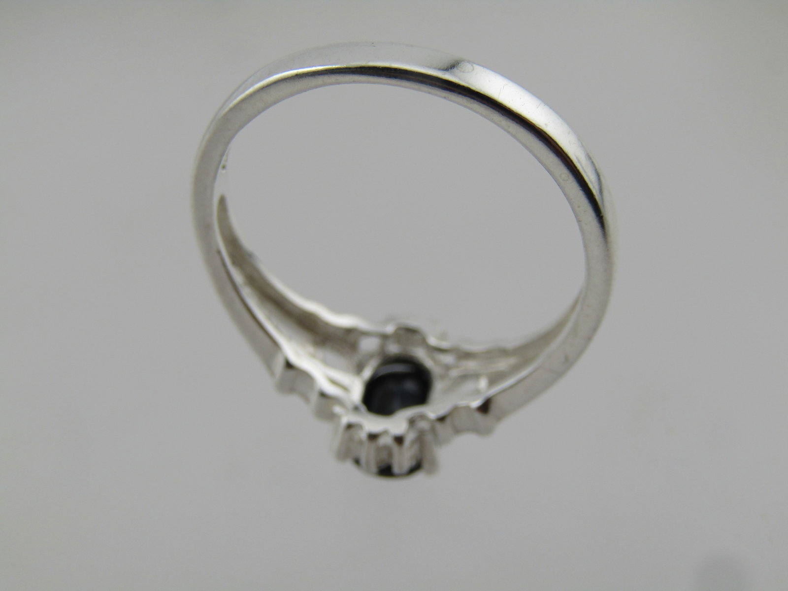 Sterling Sapphire Ring, Sz. 7.5, Signed N.V., 2000's - 4
