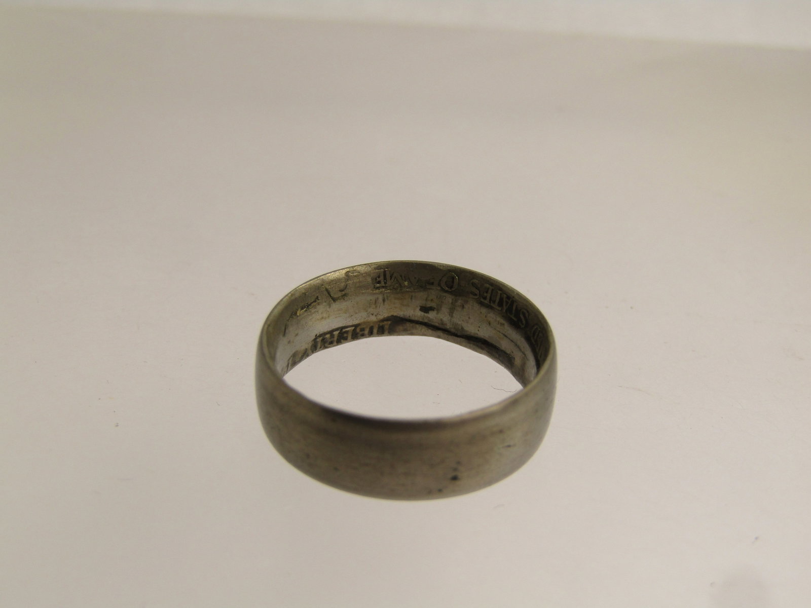 1941 Liberty Dime Ring, Sz. 4. 5.5mm, 90% Silver - 4
