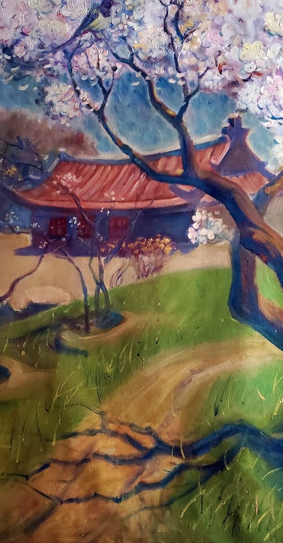 Oil painting Spring in China Daniil Litvinov - 4
