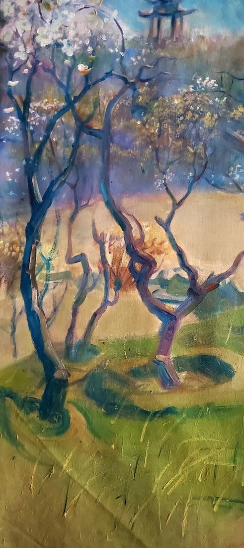 Oil painting Spring in China Daniil Litvinov - 6