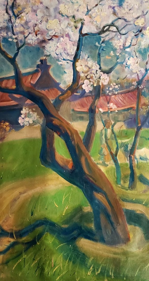 Oil painting Spring in China Daniil Litvinov - 7