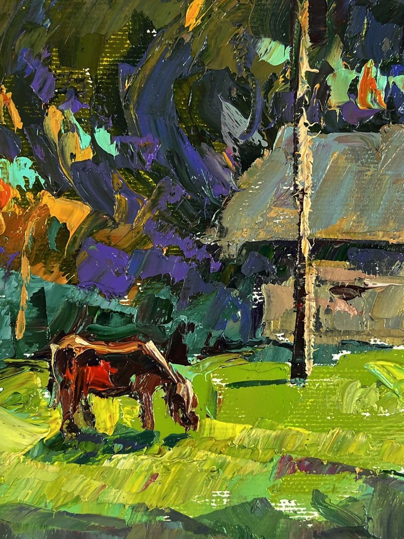 Oil painting Summer Day in the Village Oleksiy Ivanyuk - 7