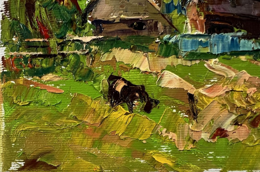 Oil painting Behind the yard Oleksiy Ivanyuk - 6