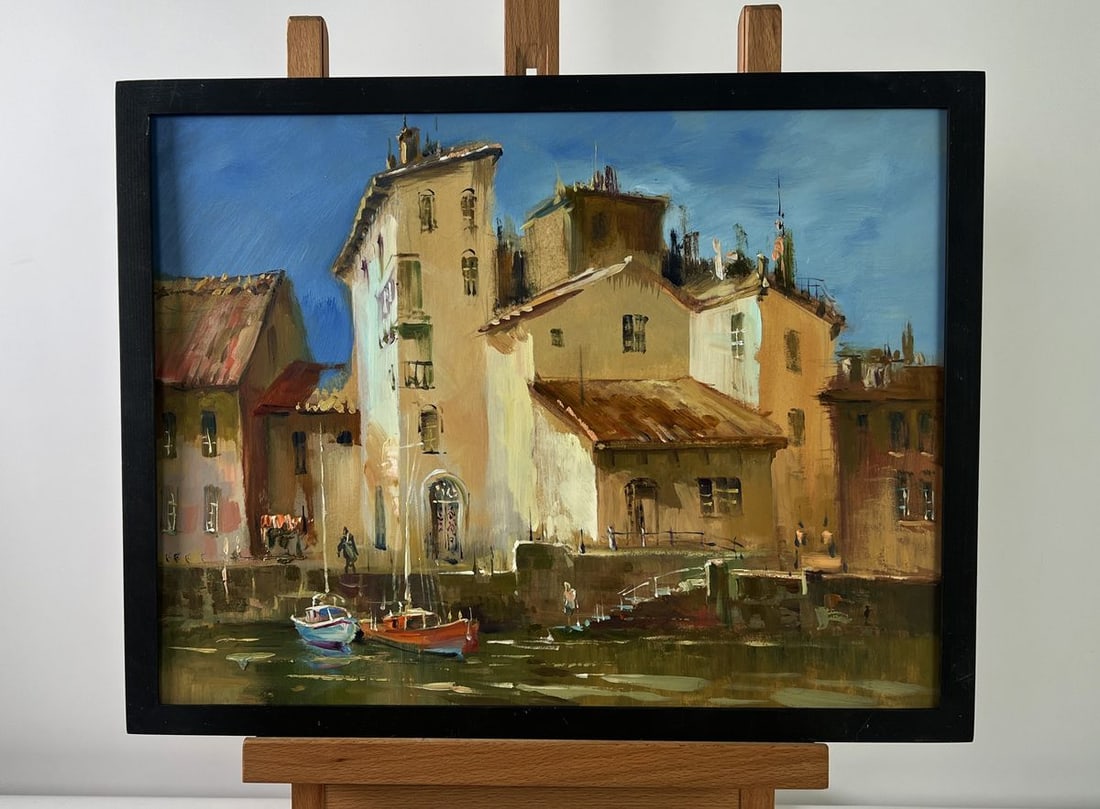 Oil painting Streets of Venice Yuriy Suprunchuk: Title : Oil painting Streets of Venice Yuriy Suprunchuk Description: No.AAA4947The oil painting on cardboard titled "Streets of Venice" captures the warmth, charm, and timeless atmosphere of one of th