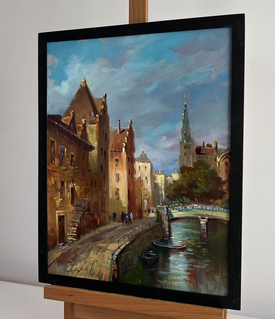 Oil painting Old street of Venice Yuriy Suprunchuk - 2