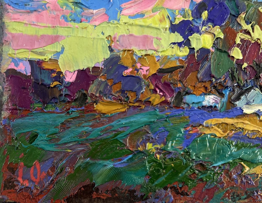 Oil painting When the day fades into evening Alex Kalenyuk - 6