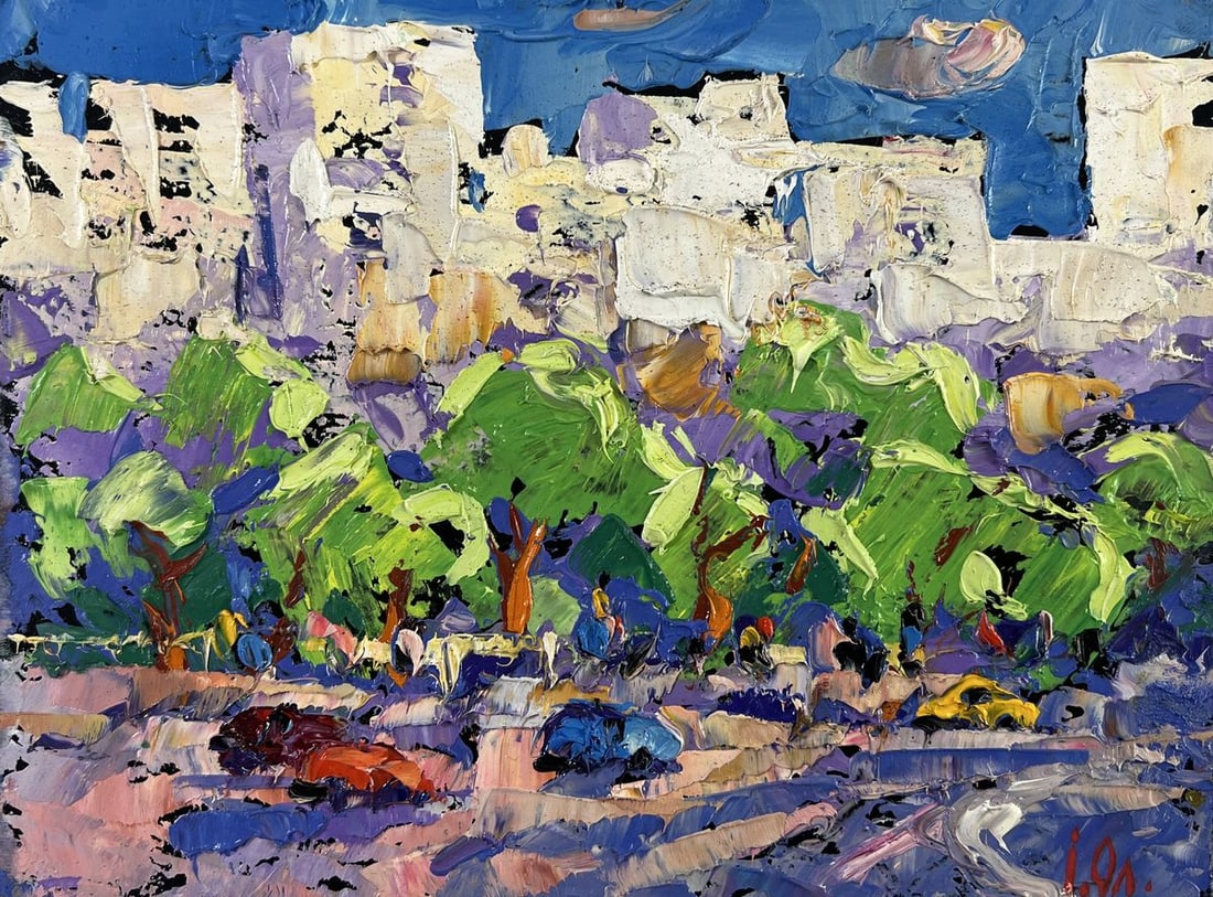 Oil painting Big city lights Alex Kalenyuk - 3