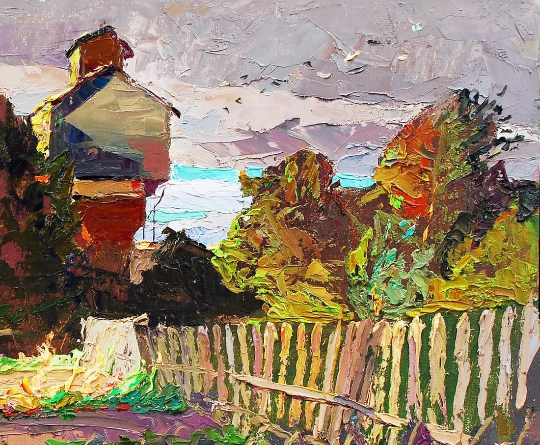 Oil painting Evening sketch Egor Ktpatunov - 3