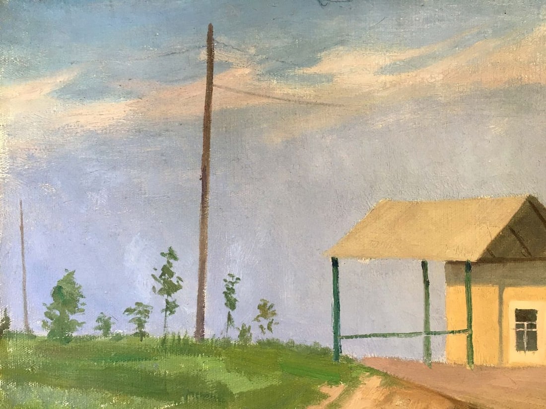 Oil painting House on the outskirts Chernikov Vladimir Mikhailovich - 5