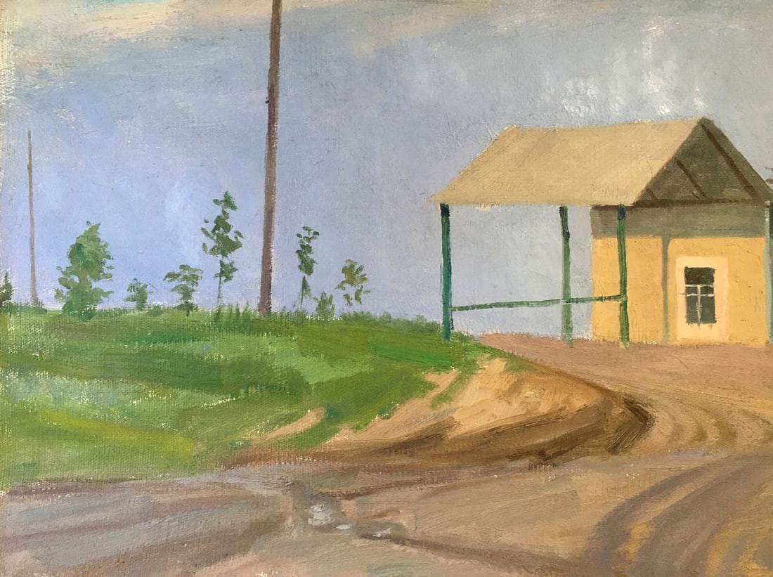 Oil painting House on the outskirts Chernikov Vladimir Mikhailovich - 6
