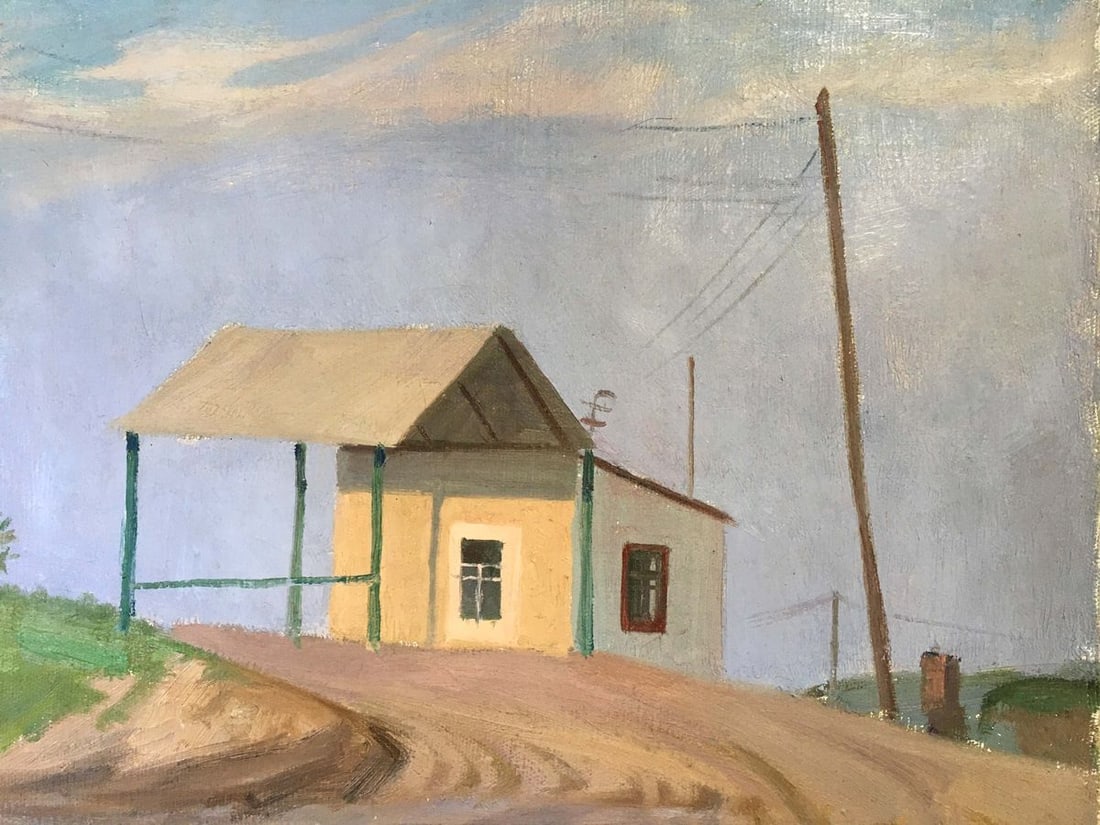 Oil painting House on the outskirts Chernikov Vladimir Mikhailovich - 7