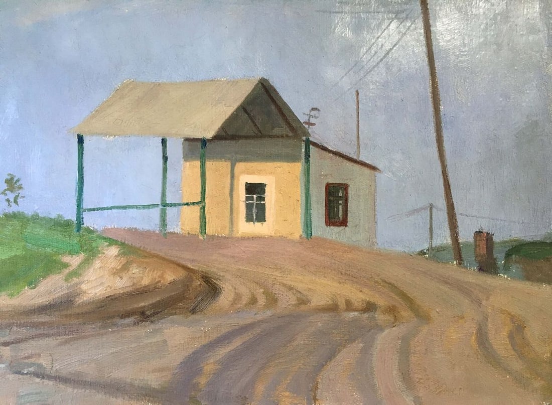 Oil painting House on the outskirts Chernikov Vladimir Mikhailovich - 8