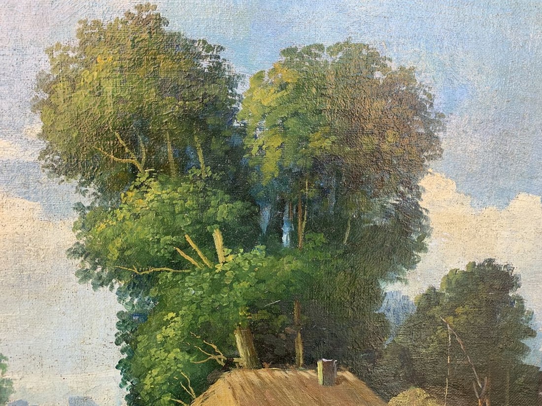 Oil painting Rural routine - 8