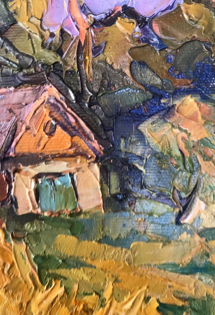 Oil painting In the courtyard Kalenyuk Oksana - 10