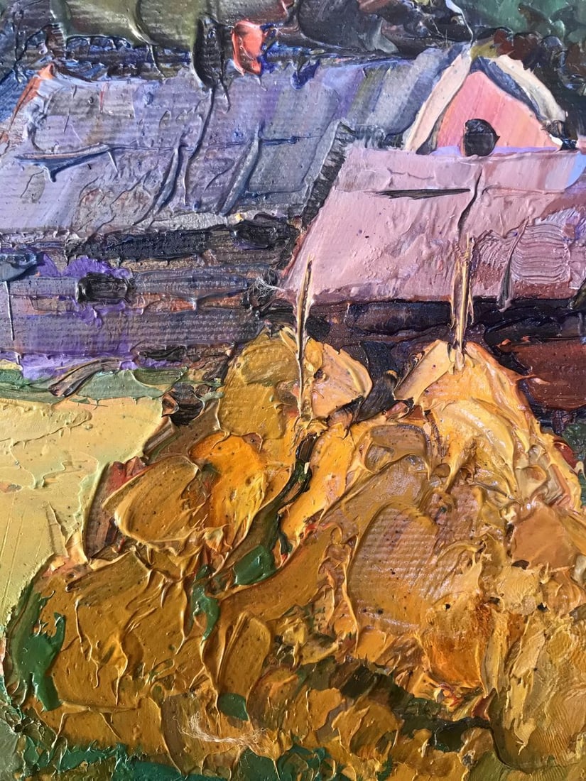 Oil painting In the courtyard Kalenyuk Oksana - 5