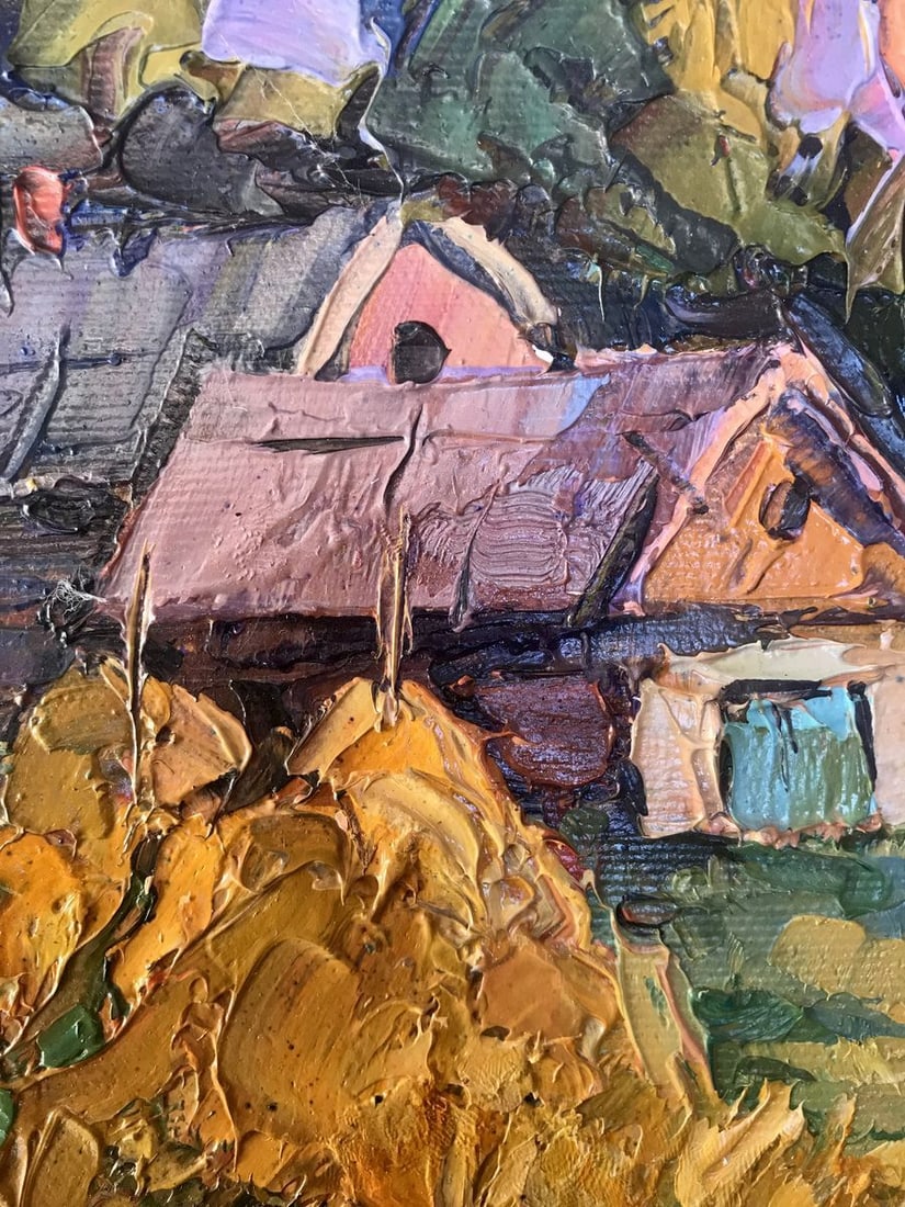 Oil painting In the courtyard Kalenyuk Oksana - 6