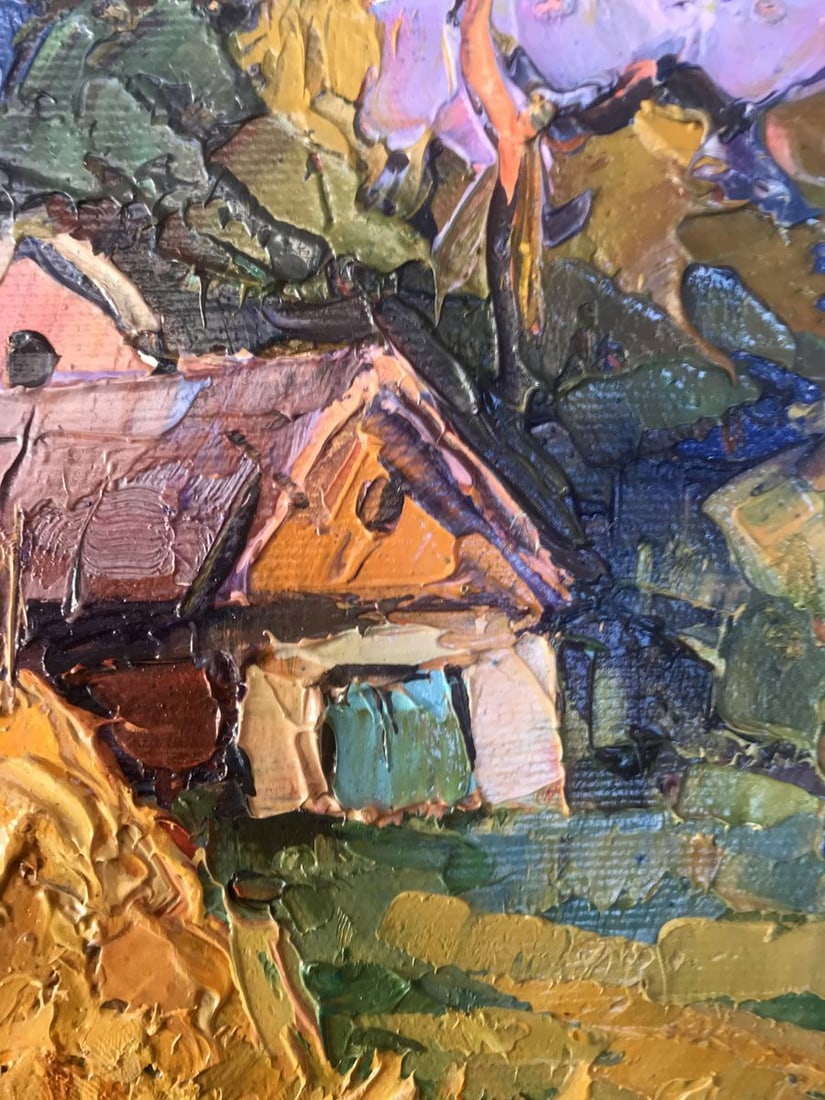 Oil painting In the courtyard Kalenyuk Oksana - 8