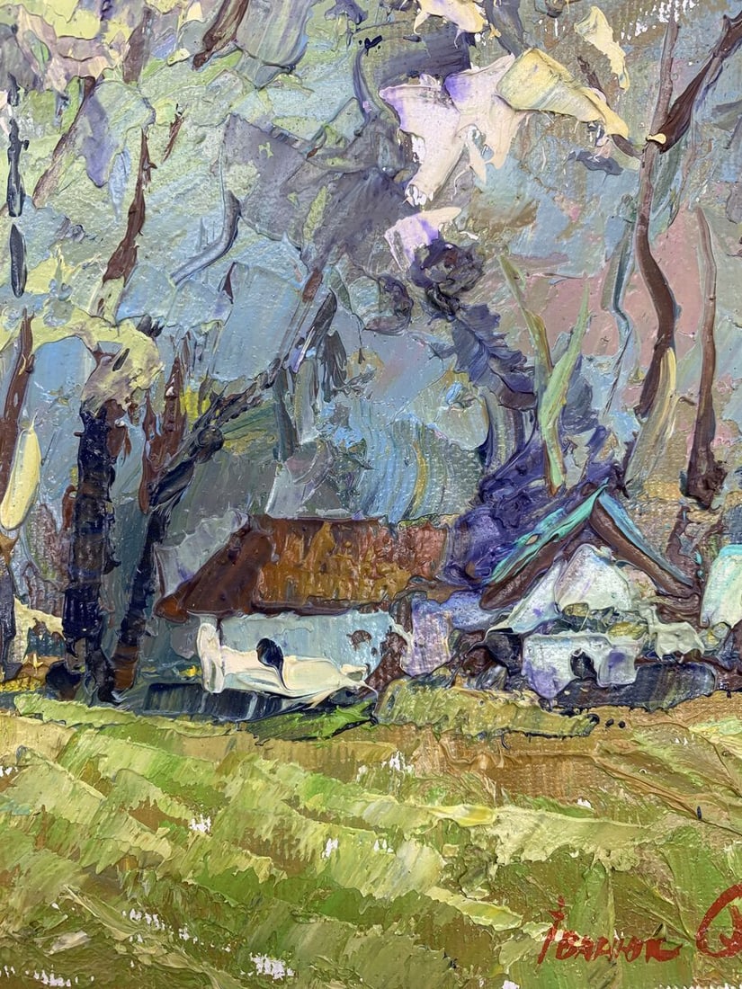 Oil painting Edge of the village Kalenyuk Alex - 8