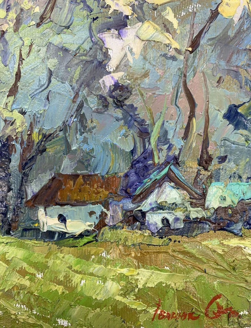 Oil painting Edge of the village Kalenyuk Alex - 9